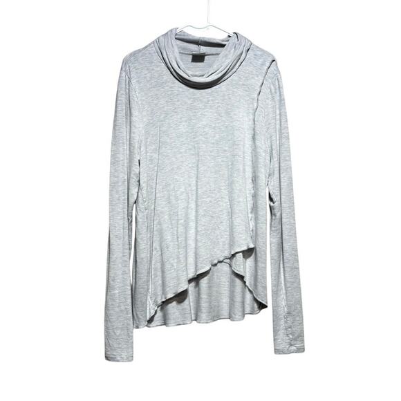 CAbi Tops - Cabi Heather Gray Cowl Neck Sport Topper Thumbhole Long Sleeve Top Large